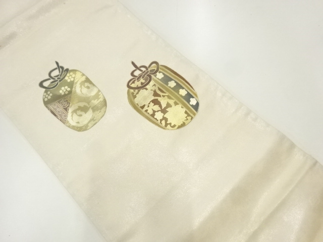 仕覆模様袋帯